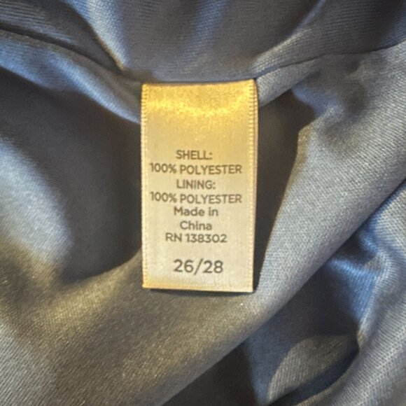 Avenue Womens SZ 26/28 Blue & White Striped Capsule Coastal Everyday Basic Dress - Picture 12 of 13